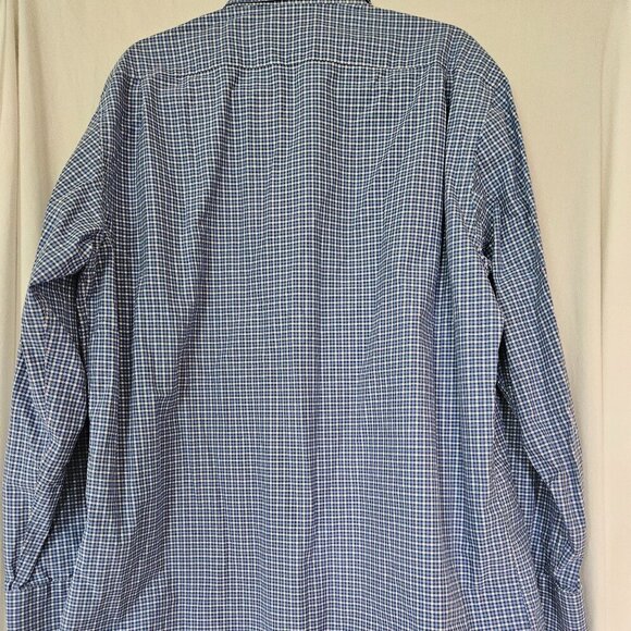 Mens Ledbury Button Up Dress Shirt Blue - Picture 4 of 8